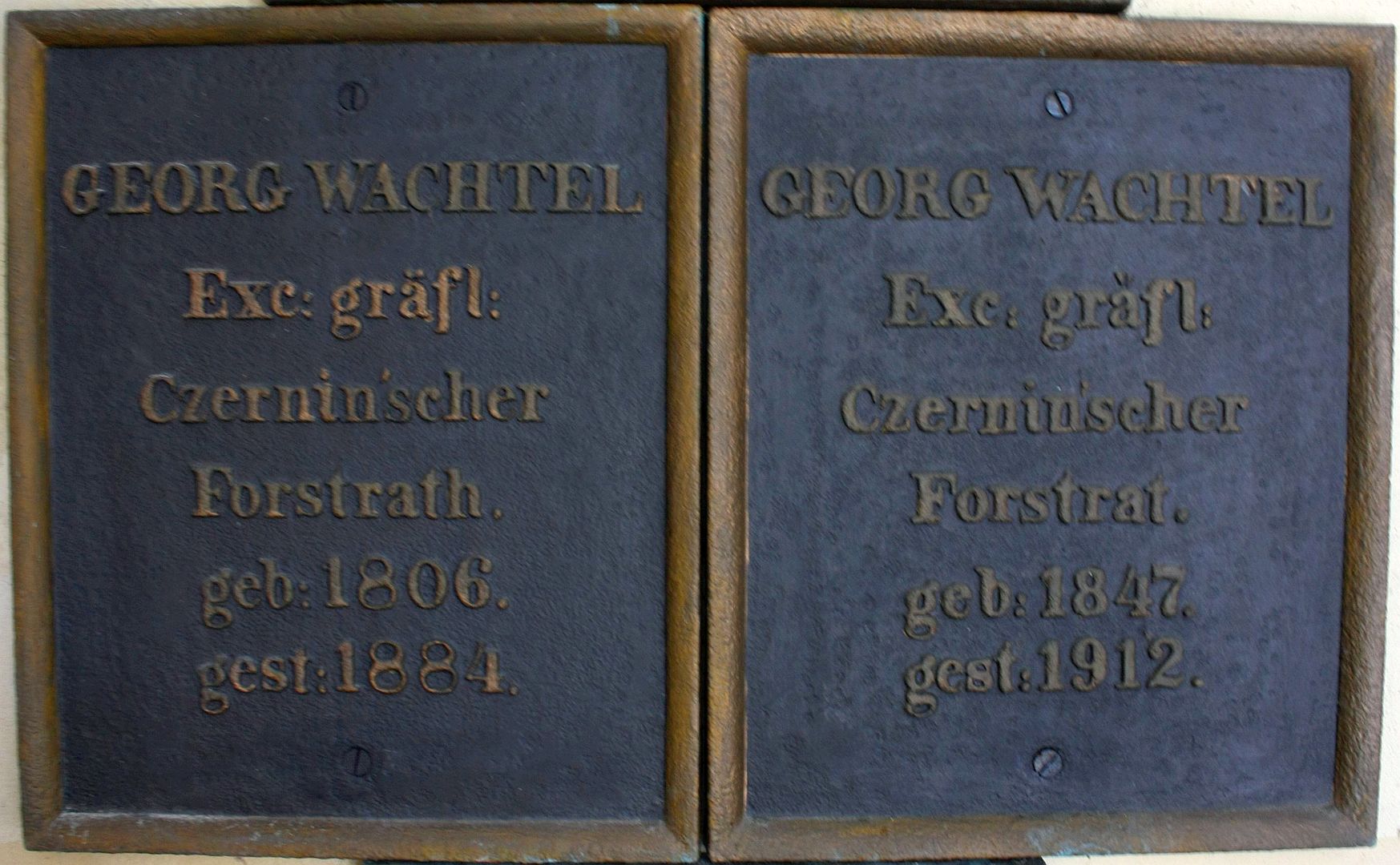 Georg Wachtel 1806-1884, Georg Wachtel 1847-1912, J.H. – 20140829